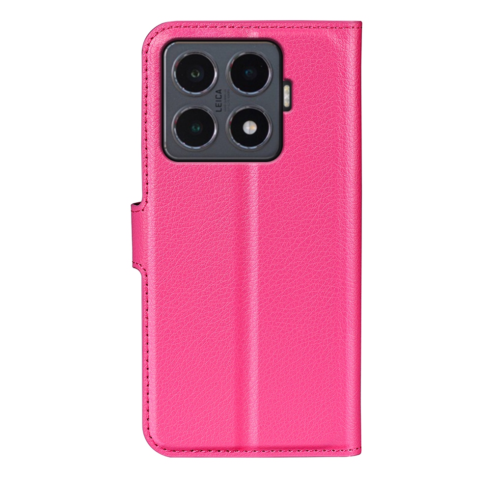 Litchi knížkové pouzdro na Xiaomi 15T Pro - rose