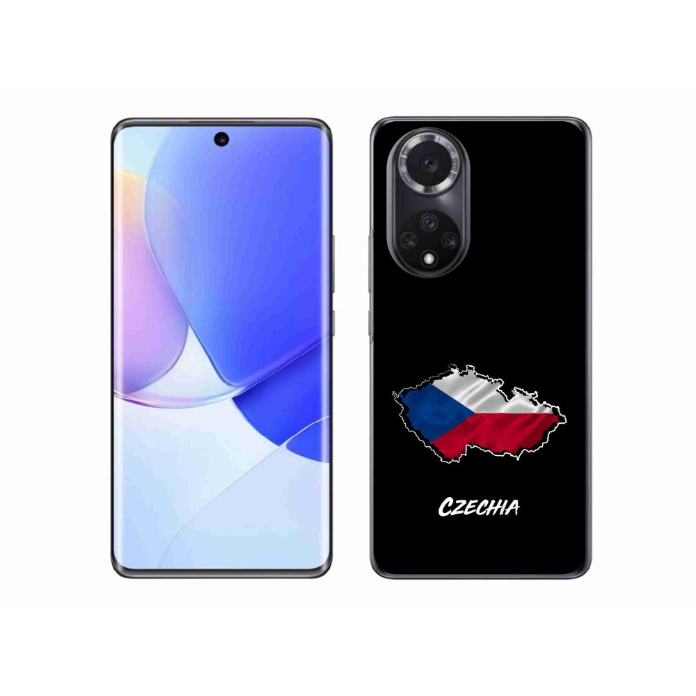 Gelový kryt mmCase na Honor 50 - Czechia černé pozadí