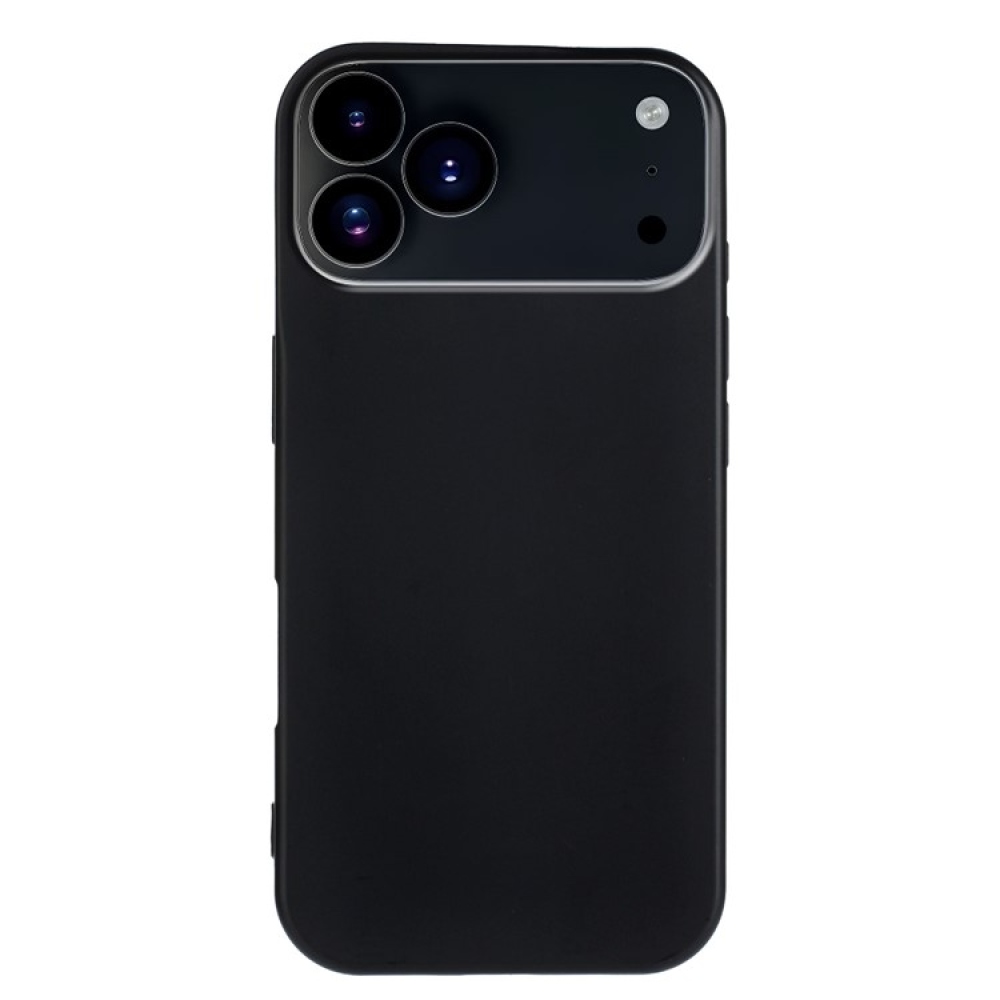 Matný gelový obal na iPhone 17 Pro - černý