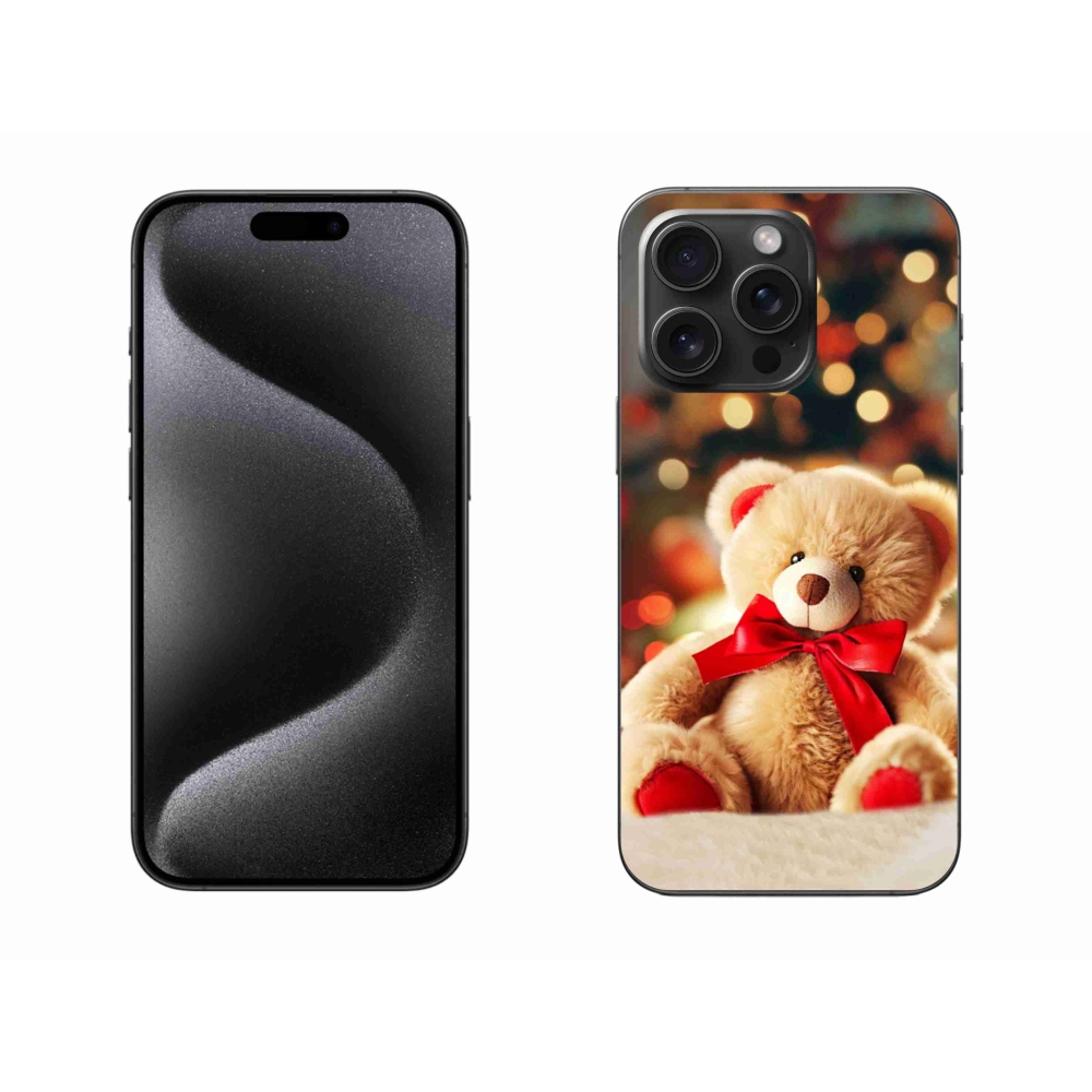Gelový kryt mmCase na iPhone 15 Pro Max - plyšový medvídek