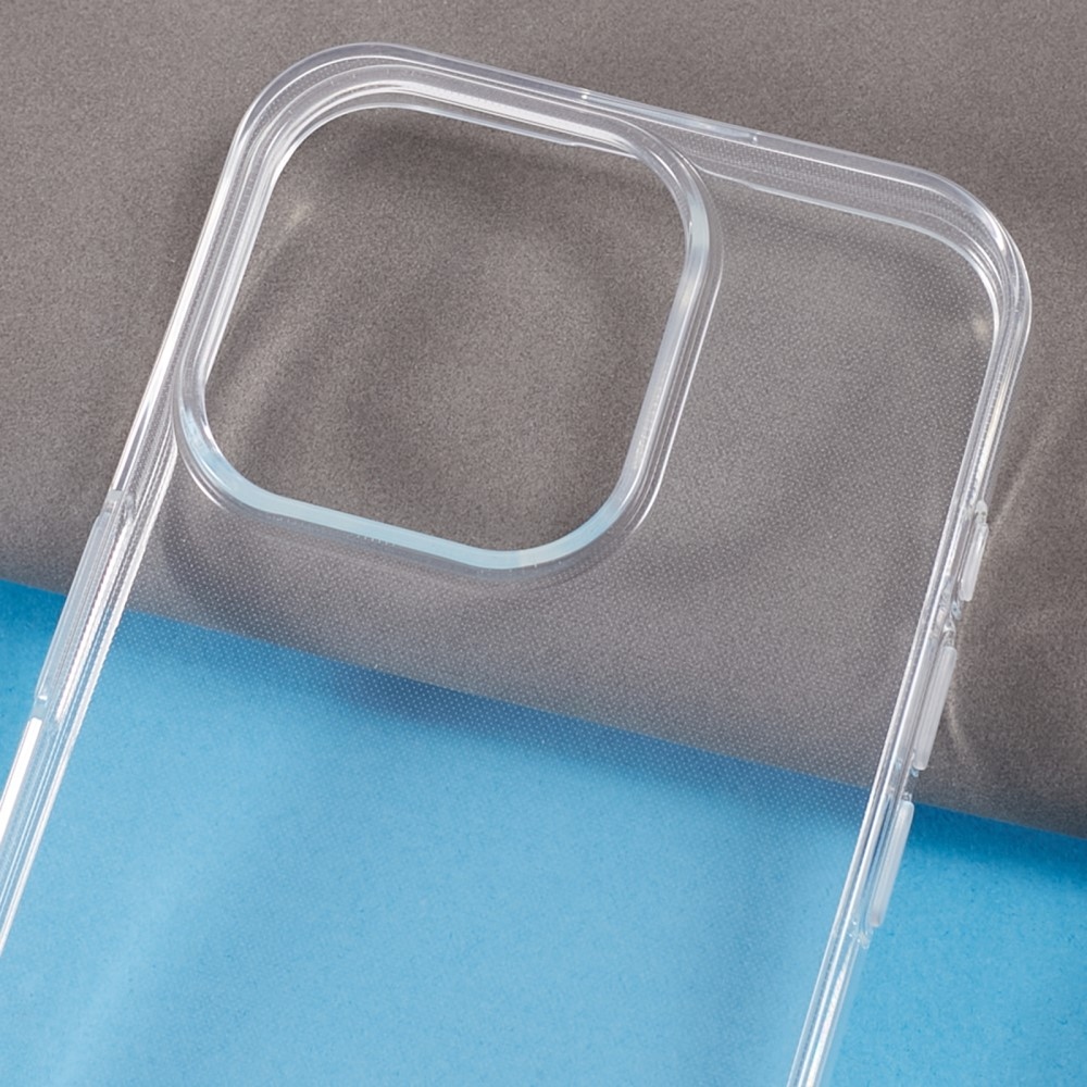 Průhledný gelový obal na iPhone 15 Pro - průhledný