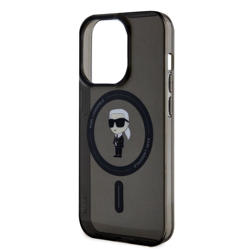 Karl Lagerfeld IML Ikonik MagSafe Zadní Kryt pro iPhone 15 Pro Black