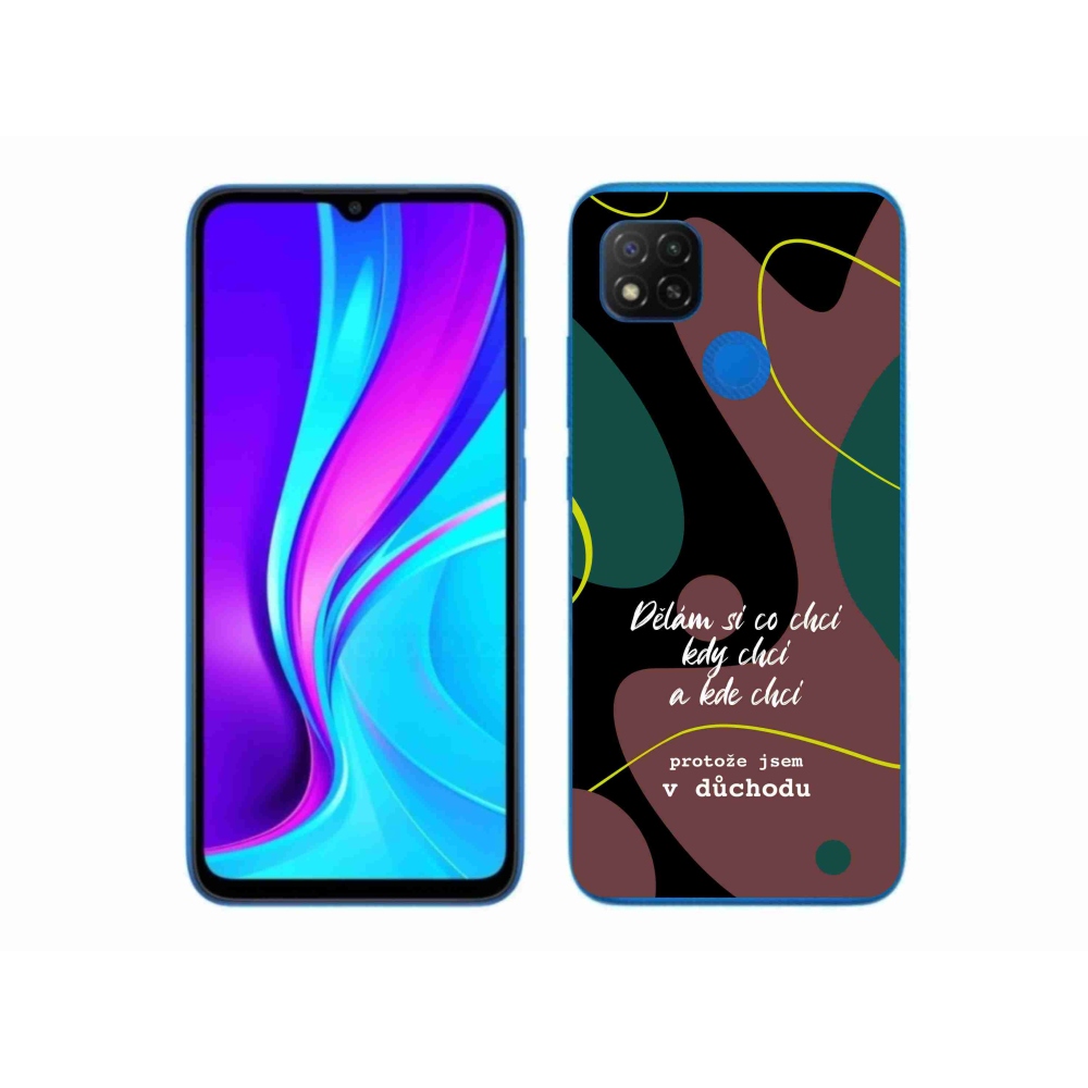 Gelový kryt mmCase na Xiaomi Redmi 9C - vtipný text 10 černé pozadí