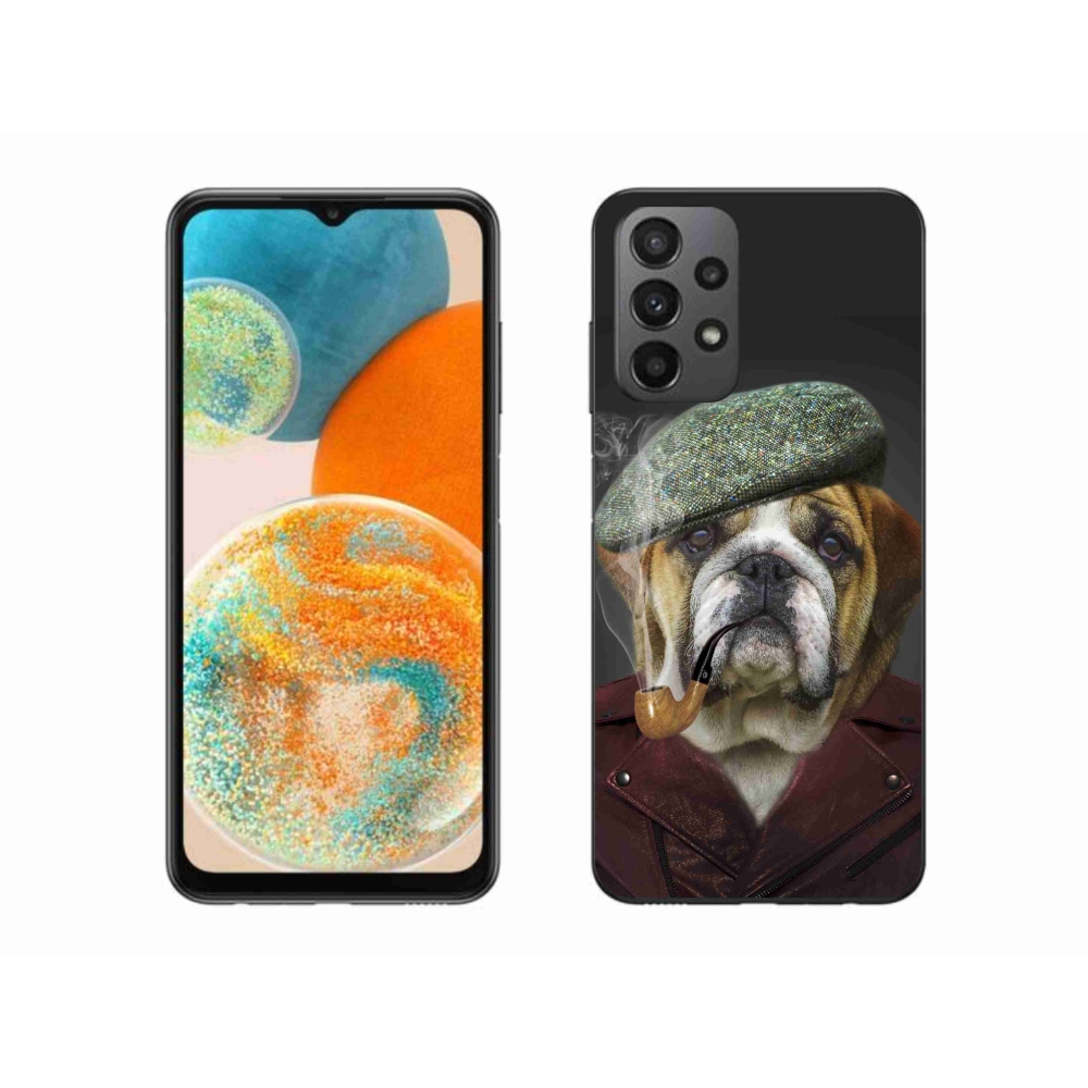Gelový kryt mmCase na Samsung Galaxy A23 4G/5G - pes s fajfkou