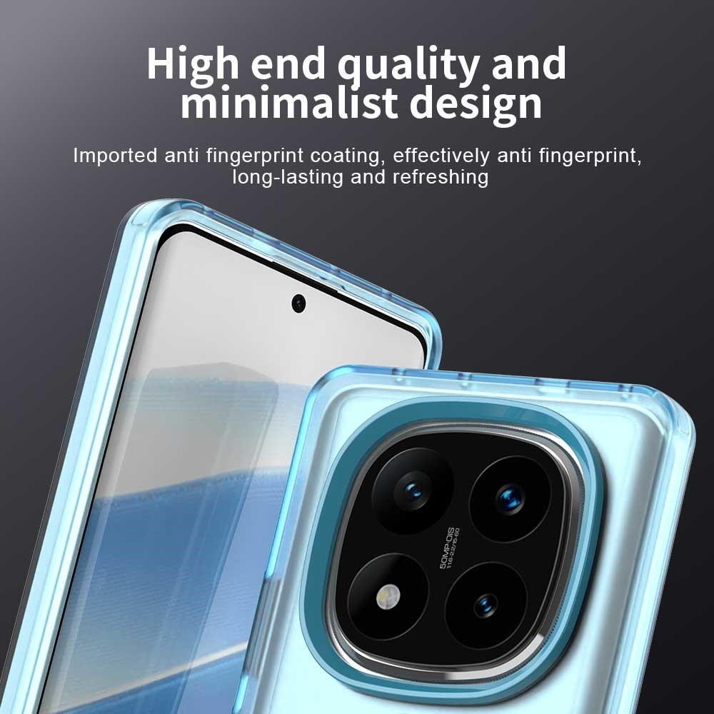 Candy gelový obal s MagSafe na Xiaomi Redmi Note 14 Pro 5G/Poco X7 5G - modrý
