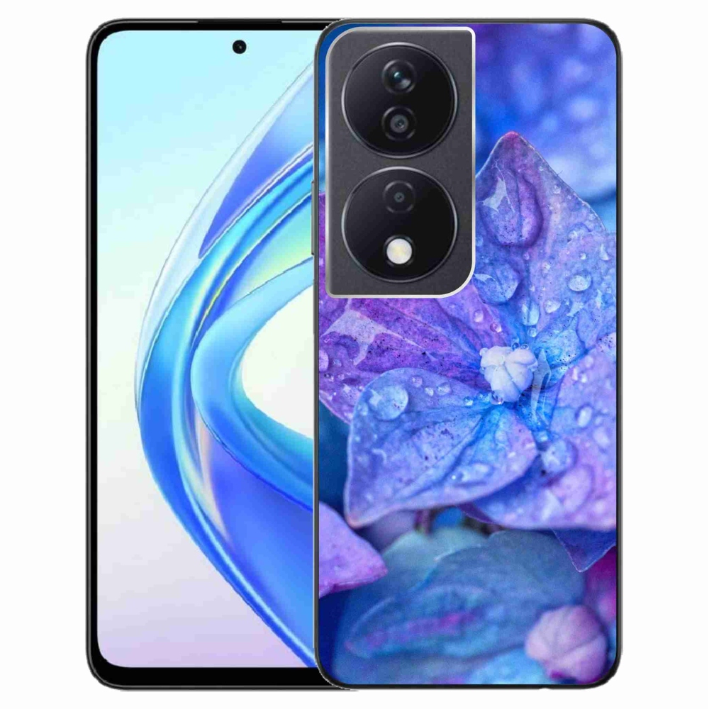 Gelový kryt mmCase na Honor X7b/Honor 90 Smart - fialový květ
