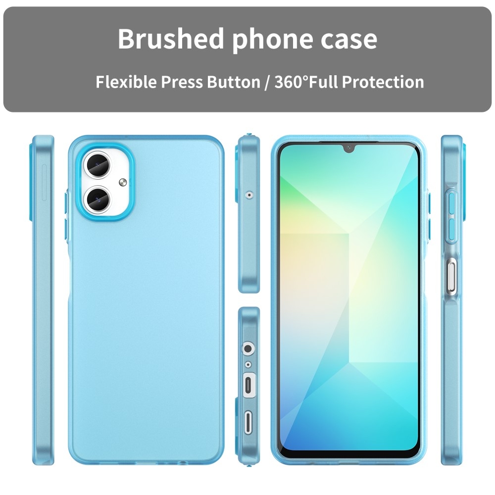 Candys matný gelový obal na Samsung Galaxy A06 4G - světlemodrý