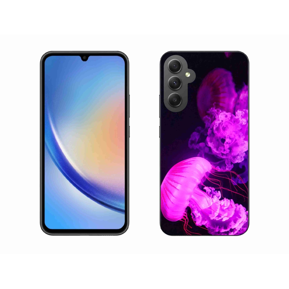 Gelový kryt mmCase na Samsung Galaxy A34 5G - medúza 1