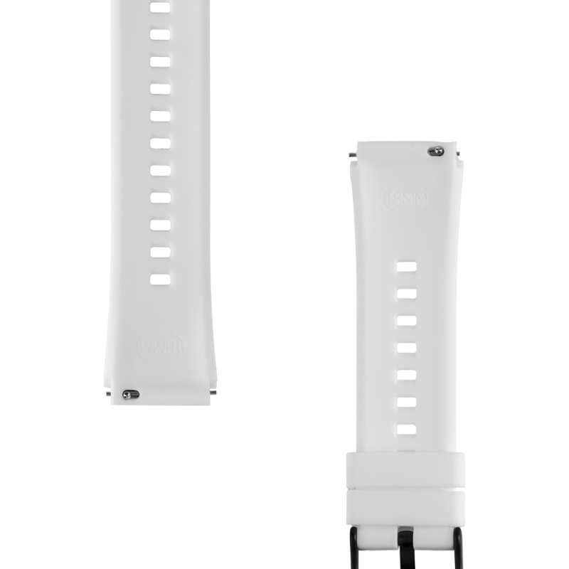 Tactical Quick Release Silikonový Řemínek 18mm White