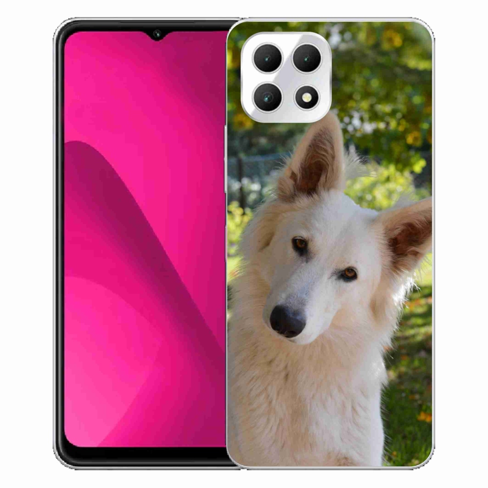 Gelový kryt mmCase na T-Mobile T Phone 2 - bílý švýcarský ovčák 1