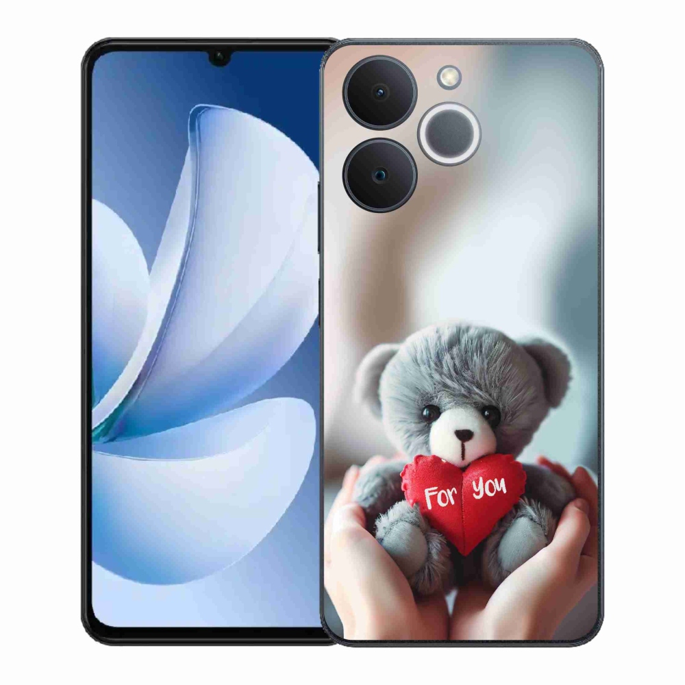 Gelový kryt mmCase na Realme Note 70T - medvídek pro zamilované