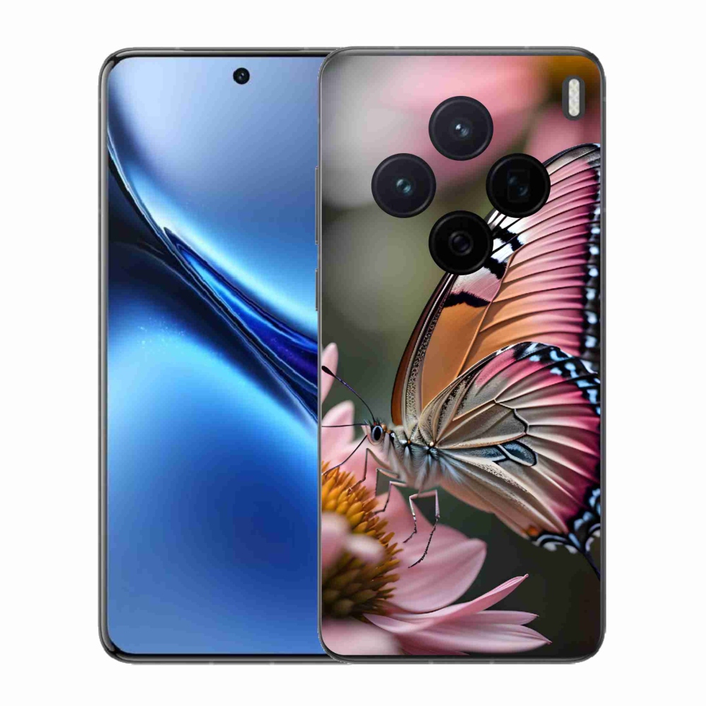 Gelový kryt mmCase na Vivo X200 5G - barevný motýl
