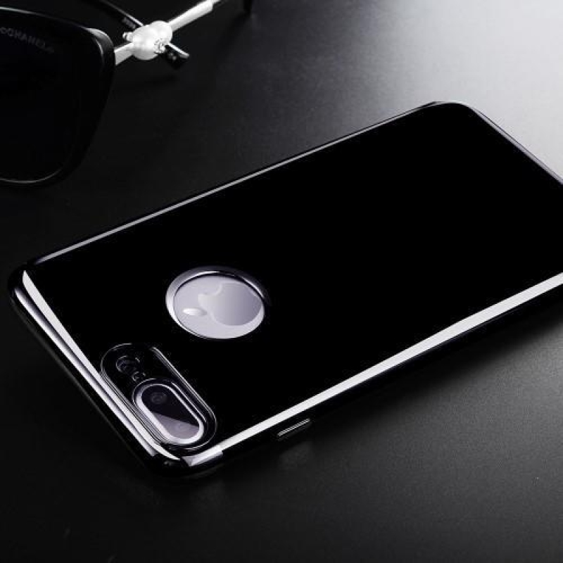 Black elegantní gelový obal na iPhone 8 Plus a iPhone 7 Plus - šedý