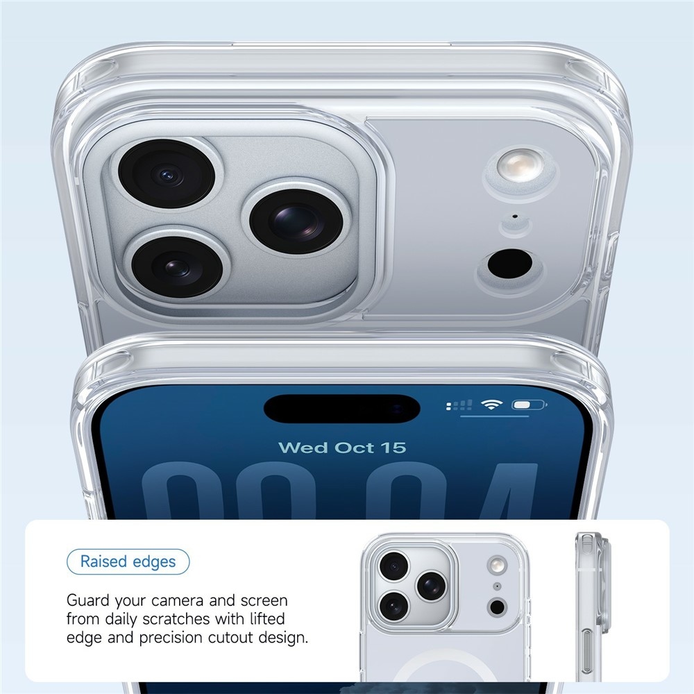 Bleeze gelový obal s pevnými zády a MagSafe na iPhone 18 Pro Max/17 Pro Max - bílý