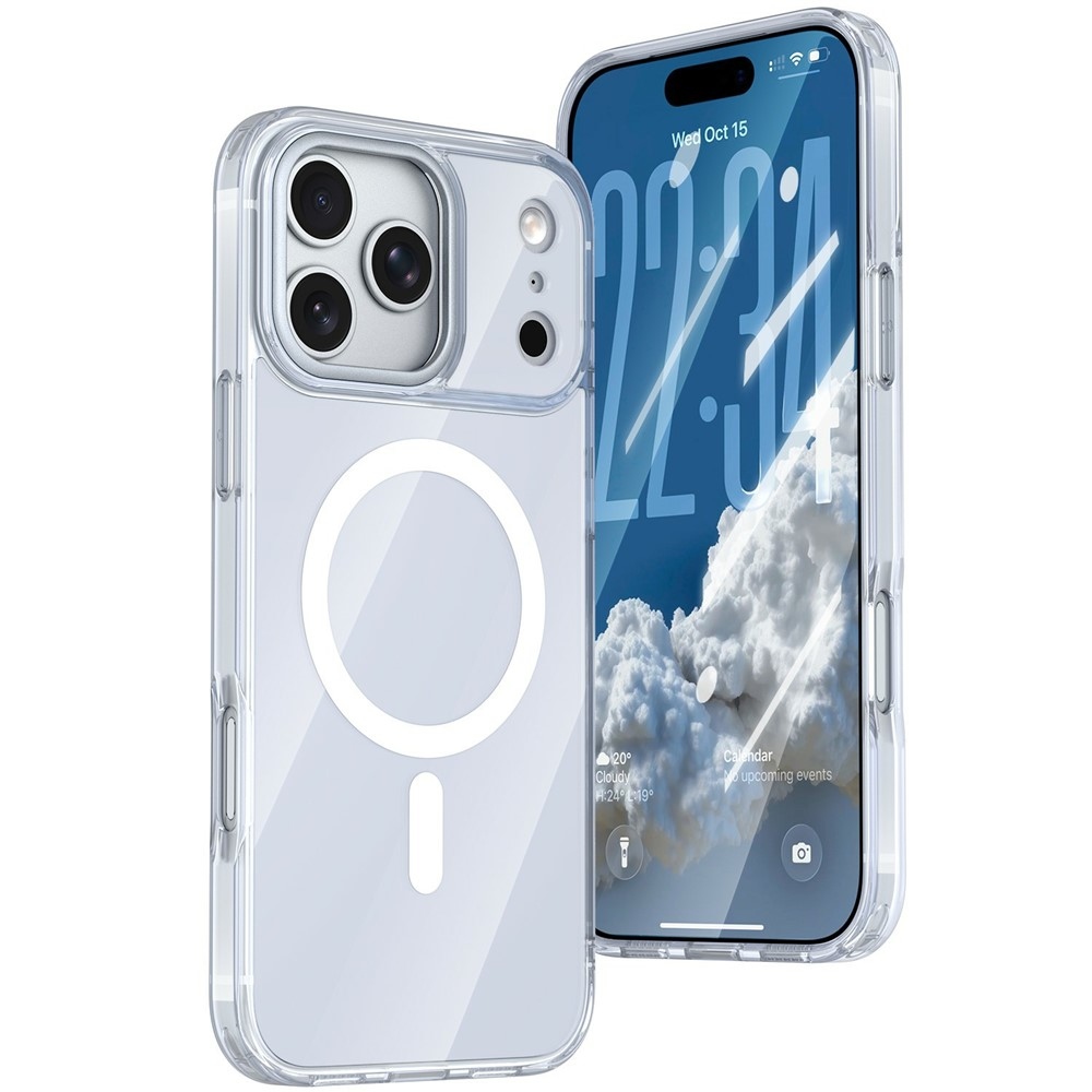 Bleeze gelový obal s pevnými zády a MagSafe na iPhone 18 Pro Max/17 Pro Max - bílý