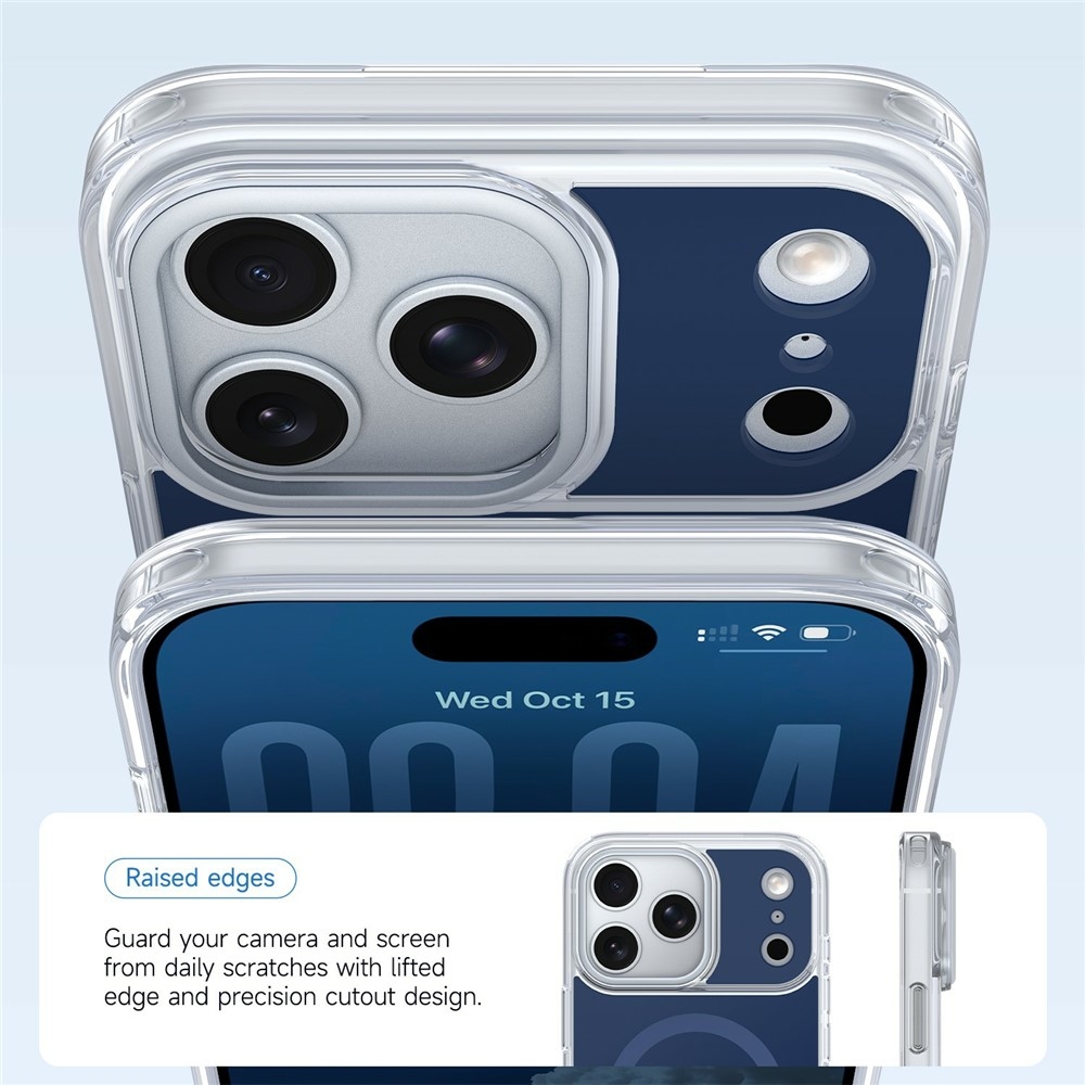 Bleeze gelový obal s pevnými zády a MagSafe na iPhone 18 Pro Max/17 Pro Max - modrý