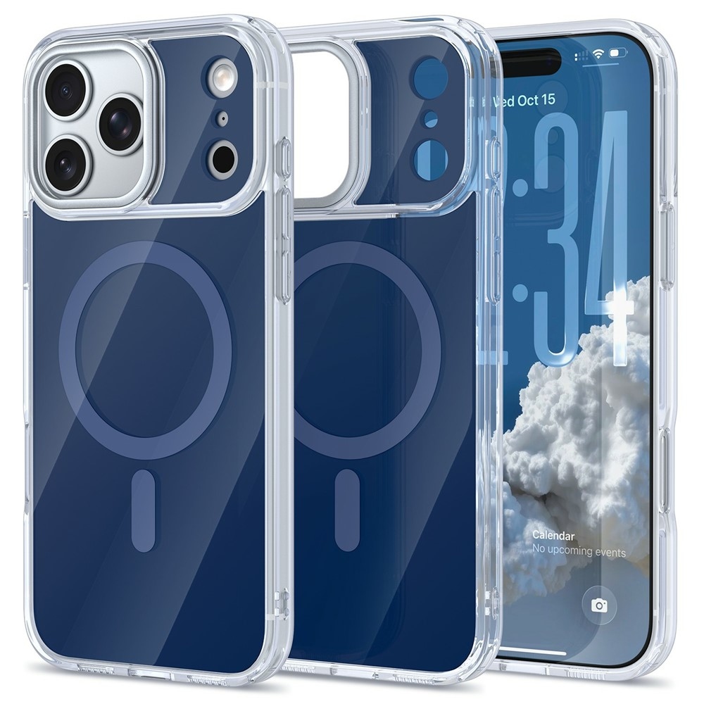 Bleeze gelový obal s pevnými zády a MagSafe na iPhone 18 Pro Max/17 Pro Max - modrý