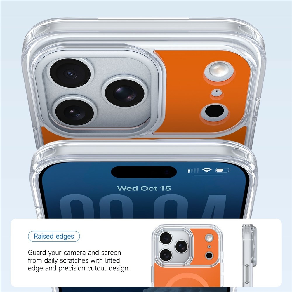 Bleeze gelový obal s pevnými zády a MagSafe na iPhone 18 Pro Max/17 Pro Max - oranžový