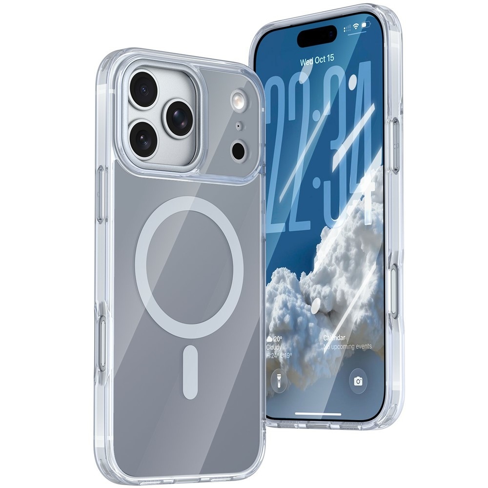 Bleeze gelový obal s pevnými zády a MagSafe na iPhone 18 Pro Max/17 Pro Max - šedý