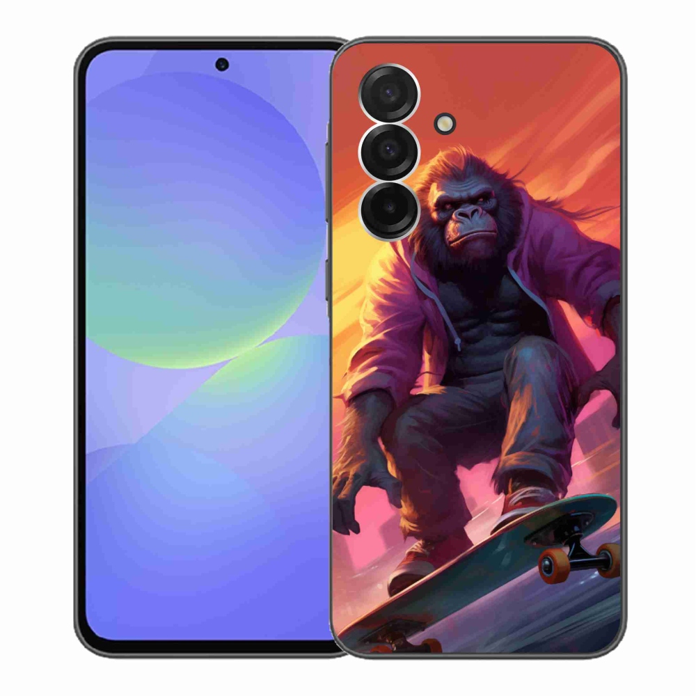 Gelový kryt mmCase na Samsung Galaxy A36 5G - gorila na skateboardu