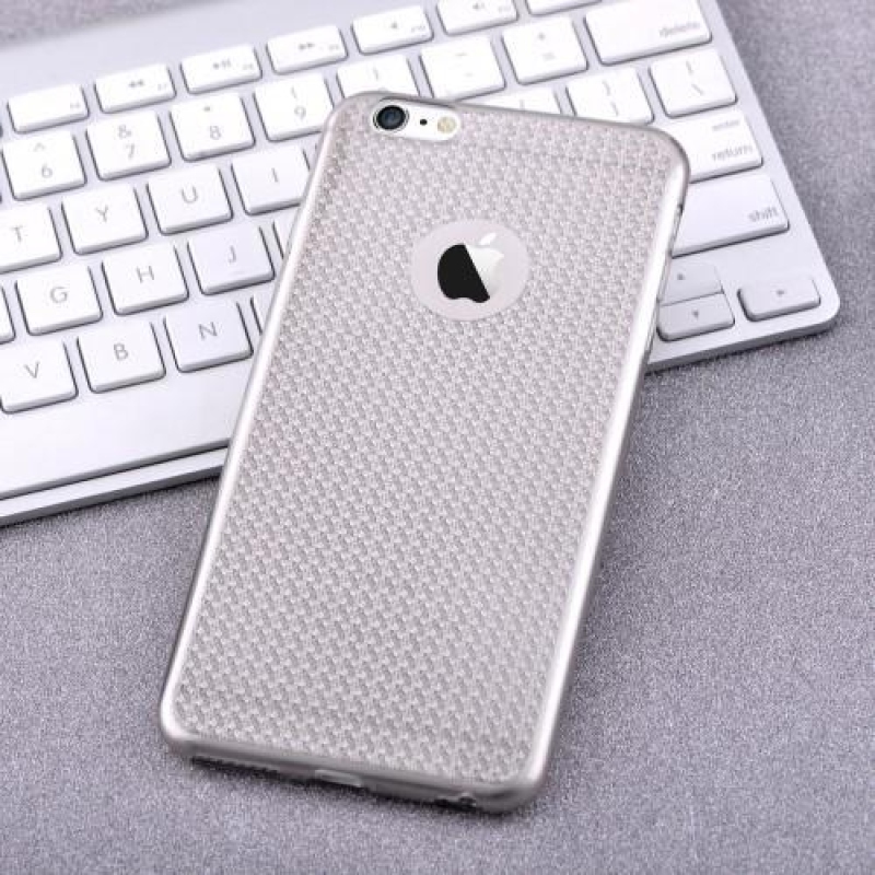 Bling gelový obal na iPhone 6s Plus a 6 Plus - stříbrný