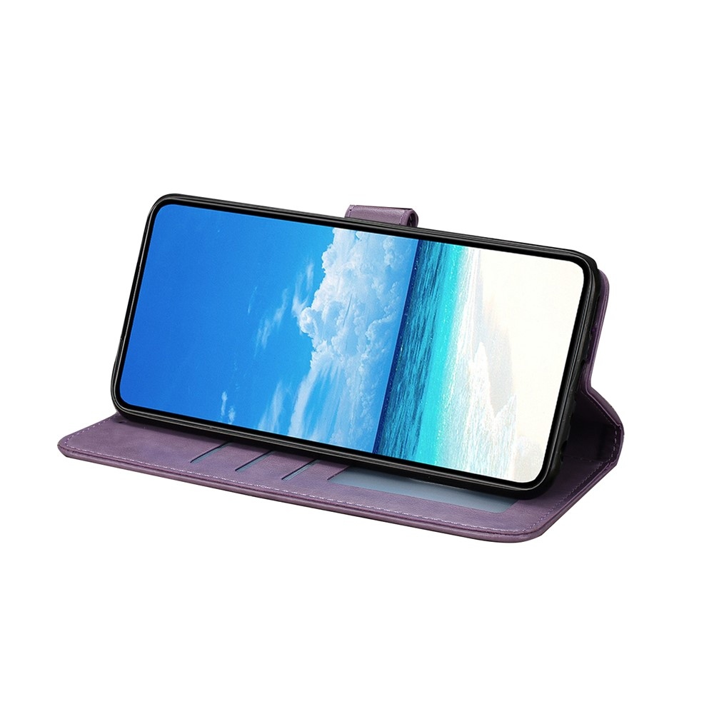 Floral Butterfly knížkové pouzdro na Xiaomi 15T - fialové