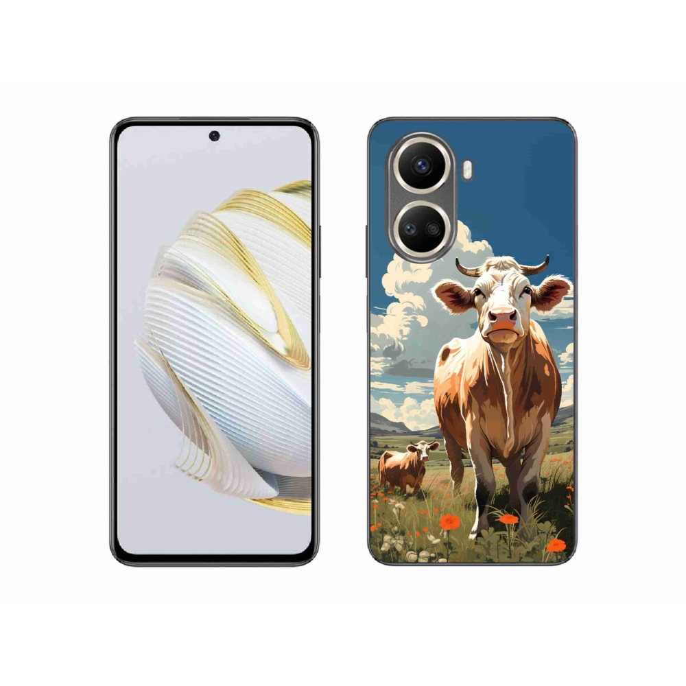 Gelový kryt mmCase na Huawei Nova 10 SE - krávy na louce