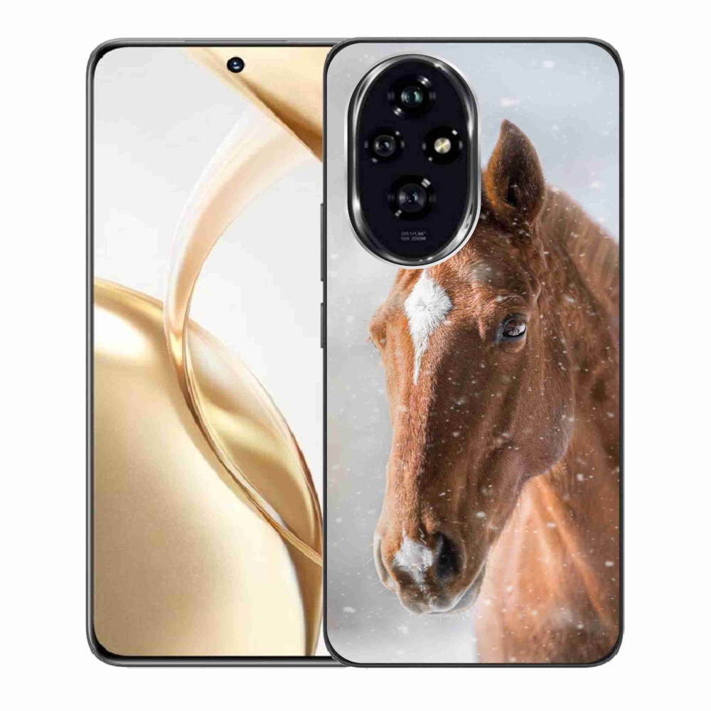 Gelový kryt mmCase na Honor 200 5G - hnědý kůň 2