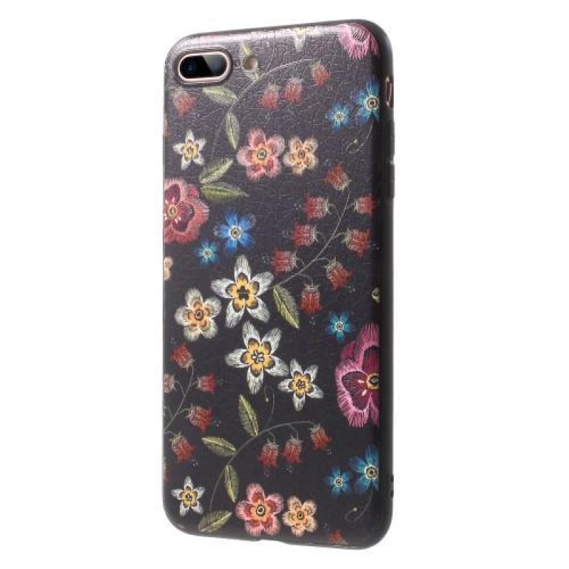 Bloom gelový obal na iPhone 7 Plus a iPhone 8 Plus - květinová variace