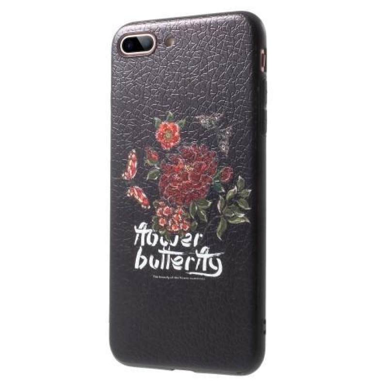 Bloom gelový obal na iPhone 7 Plus a iPhone 8 Plus - kytice
