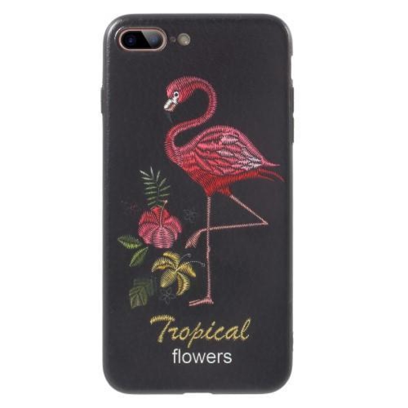 Bloom gelový obal na iPhone 7 Plus a iPhone 8 Plus - plameňák