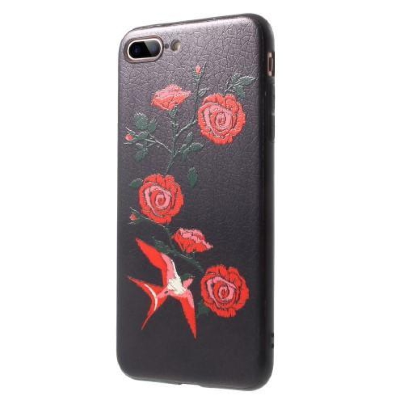 Bloom gelový obal na iPhone 7 Plus a iPhone 8 Plus - ptáček