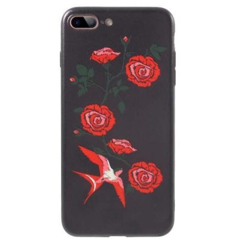 Bloom gelový obal na iPhone 7 Plus a iPhone 8 Plus - ptáček