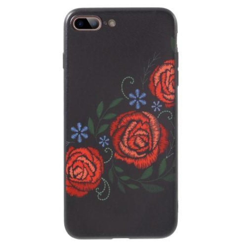 Bloom gelový obal na iPhone 7 Plus a iPhone 8 Plus - růže