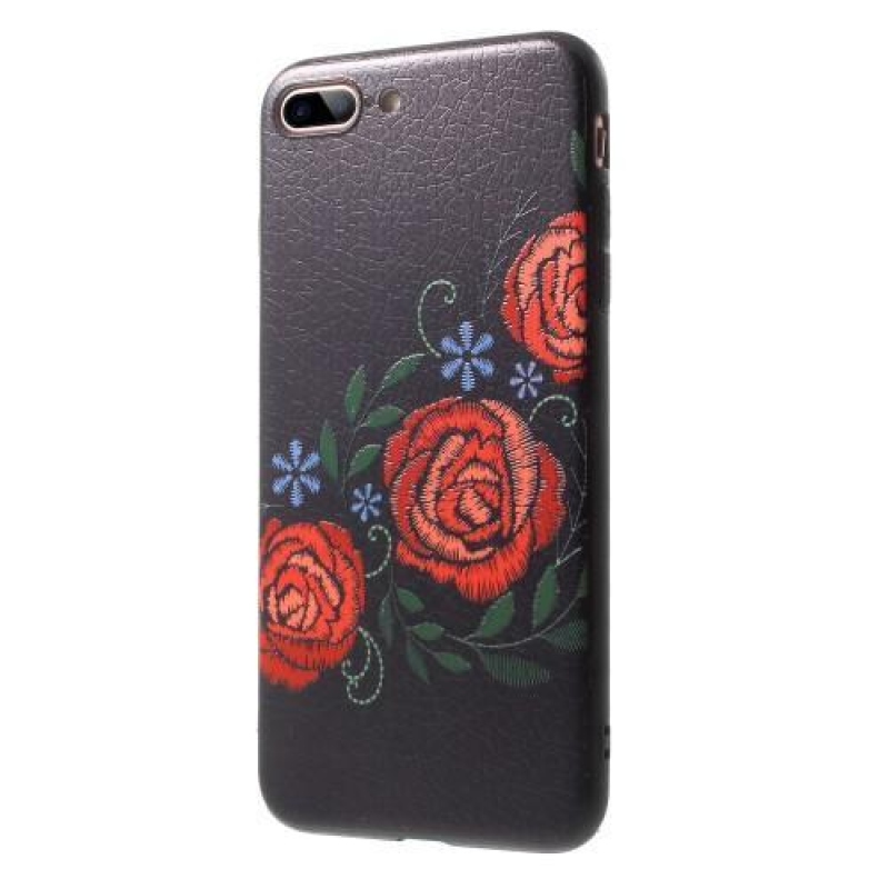 Bloom gelový obal na iPhone 7 Plus a iPhone 8 Plus - růže