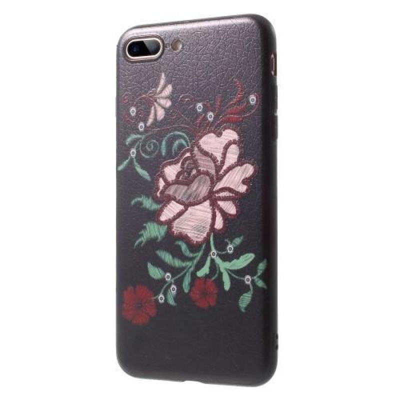 Bloom gelový obal na iPhone 7 Plus a iPhone 8 Plus - velký květ