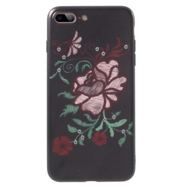 Bloom gelový obal na iPhone 7 Plus a iPhone 8 Plus - velký květ