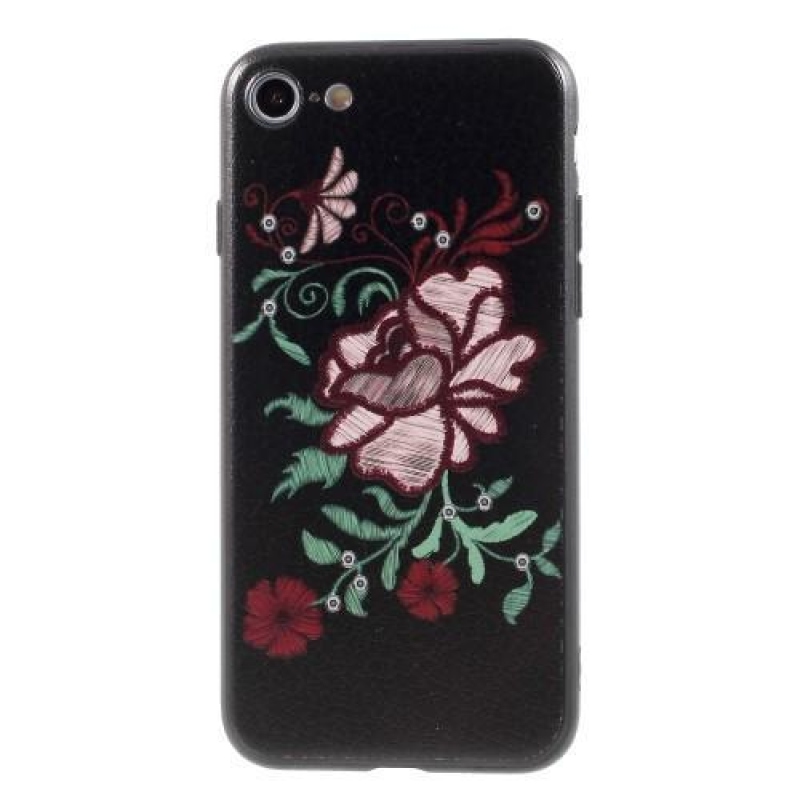 Bloom gelový obal na iPhone 8 a iPhone 7 - růžový květ