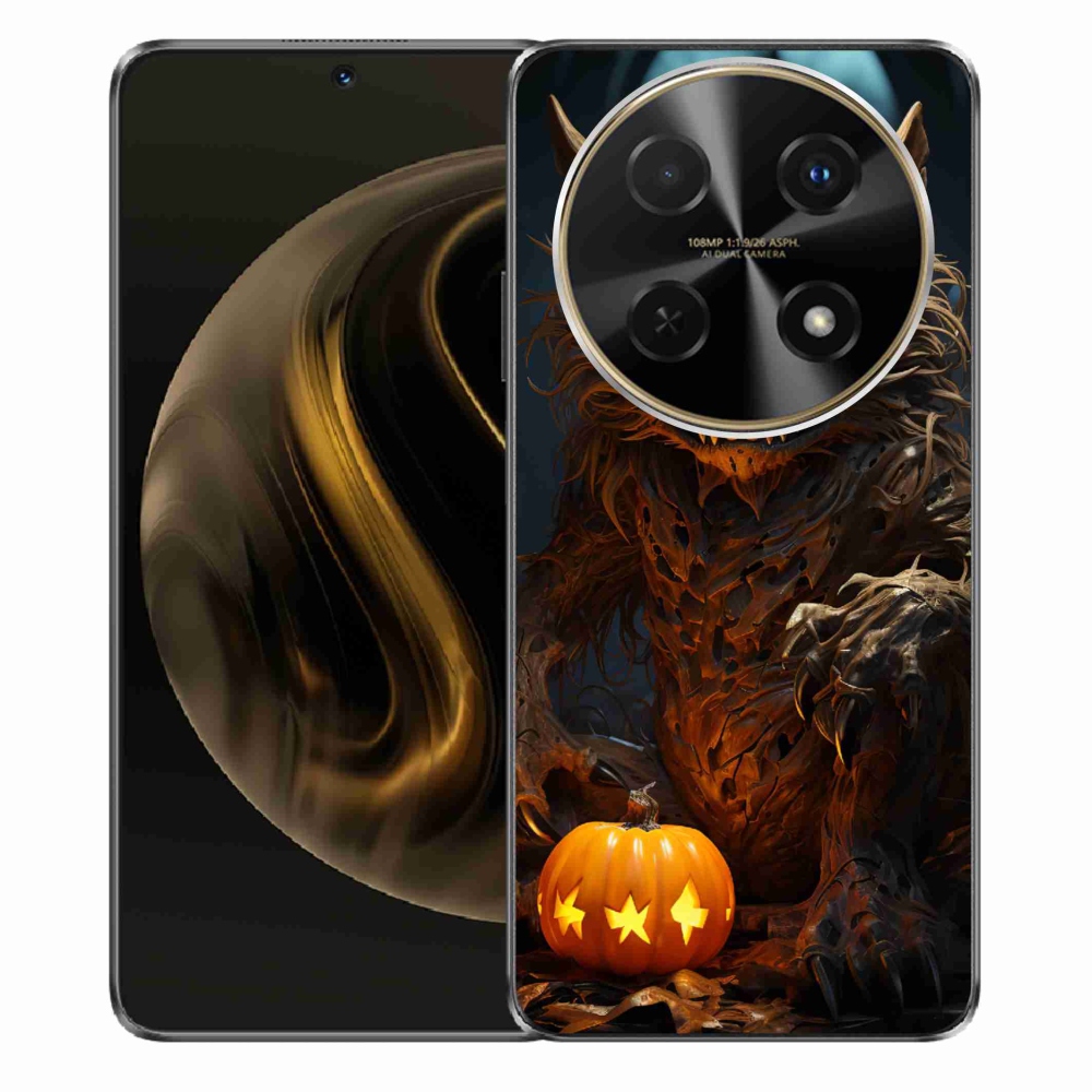 Gelový kryt mmCase na Huawei Nova 12i - halloweenská příšera
