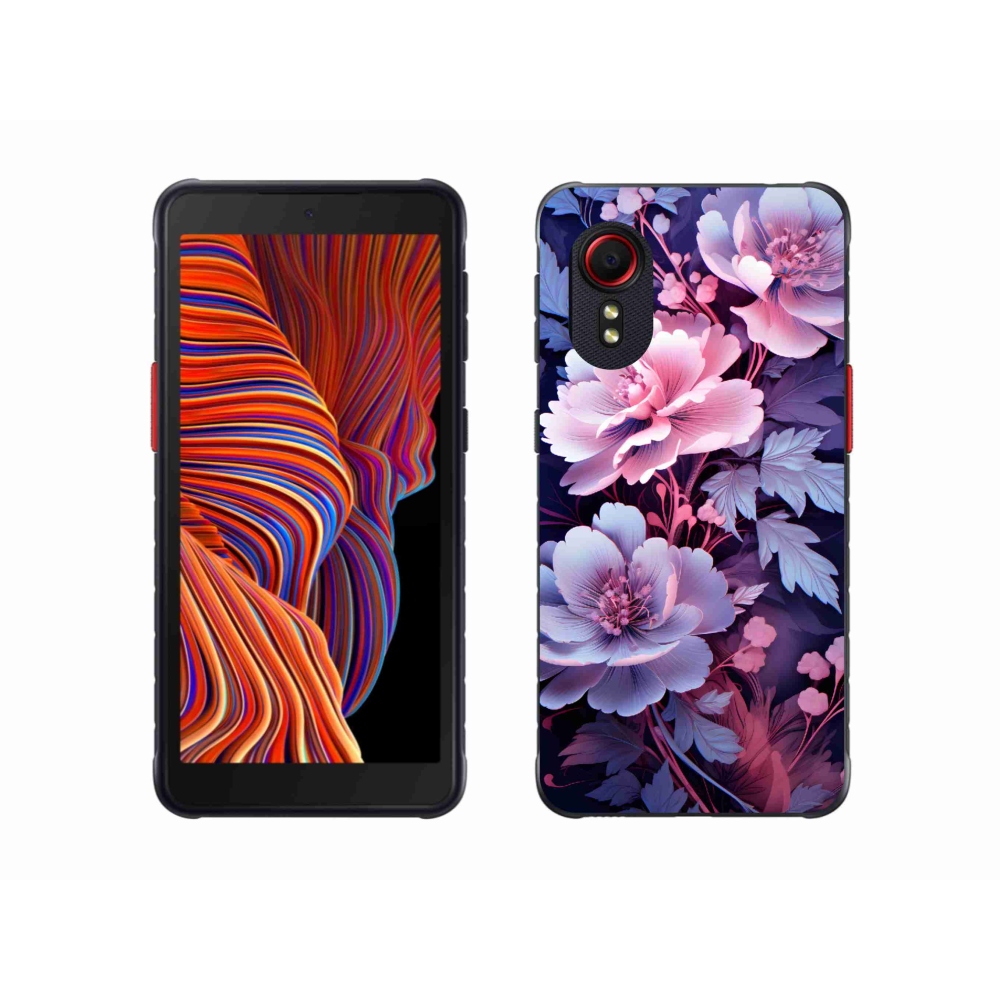 Gelový kryt mmCase na Samsung Galaxy Xcover 5 - květiny 11