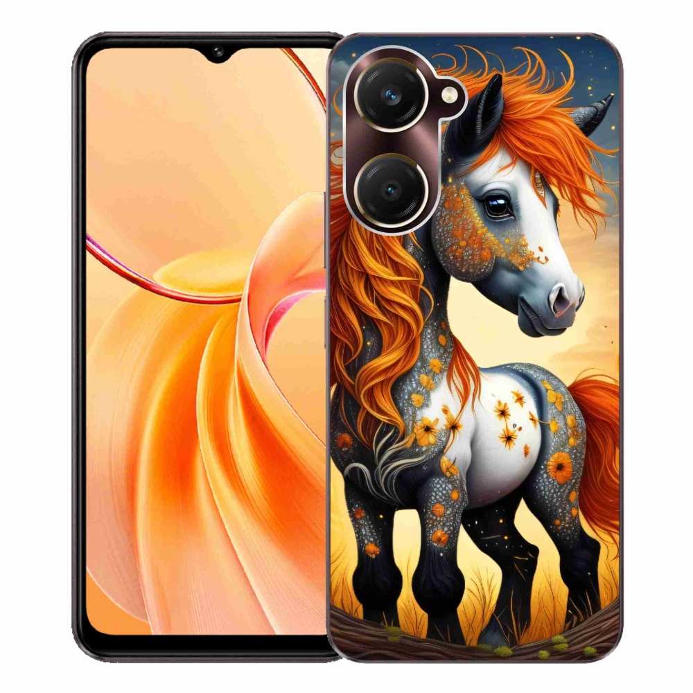 Gelový kryt mmCase na Vivo Y28s 5G - barevný poník