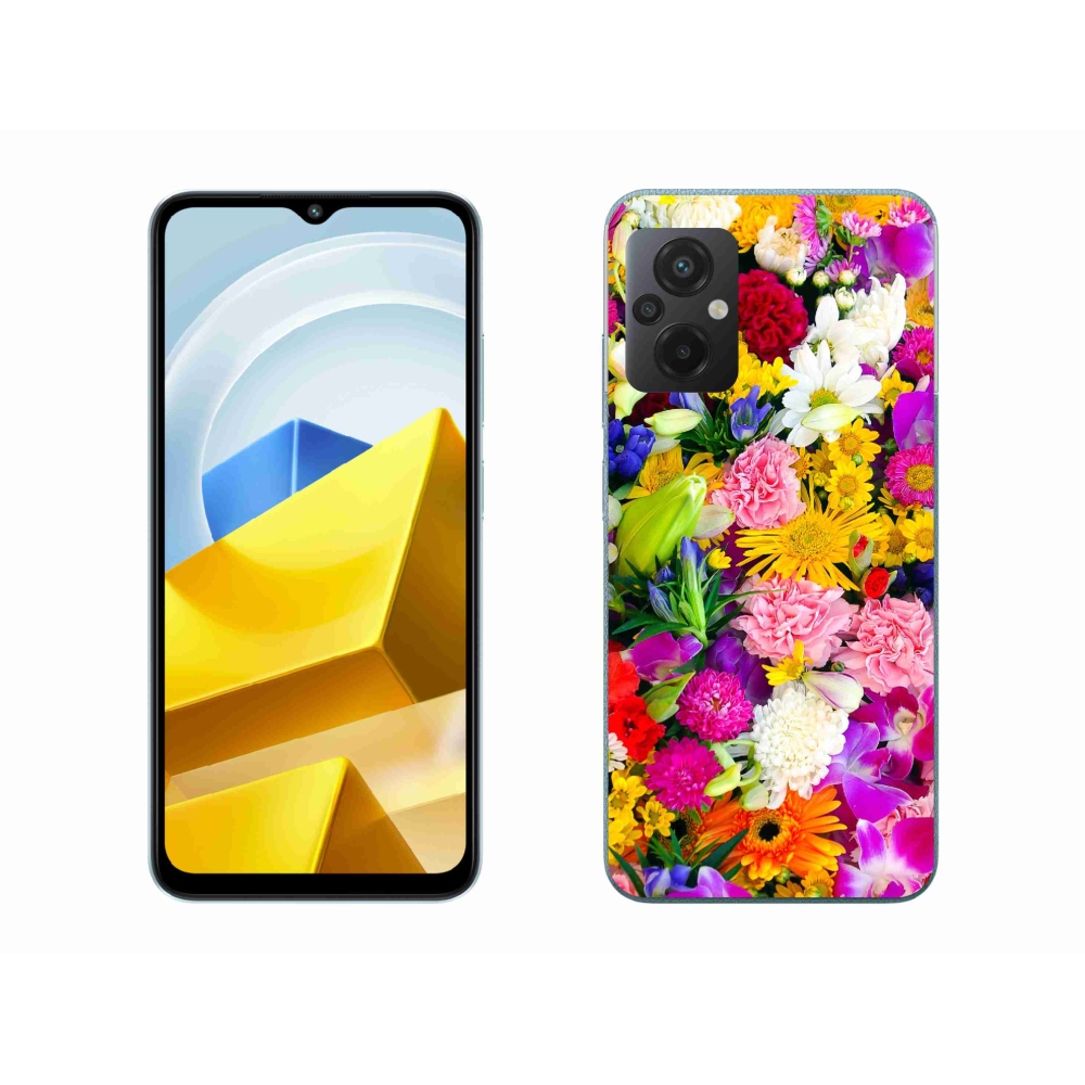 Gelový kryt mmCase na Xiaomi Poco M5 4G - květiny 12