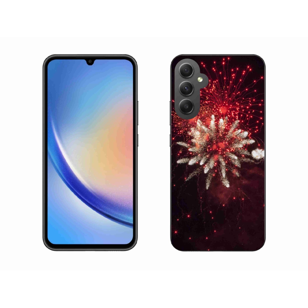 Gelový kryt mmCase na Samsung Galaxy A34 5G - ohňostroj