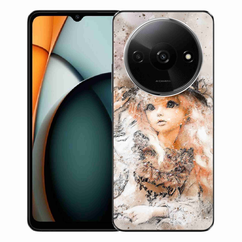 Gelový kryt mmCase na Xiaomi Redmi A3 - holčička s kloboukem