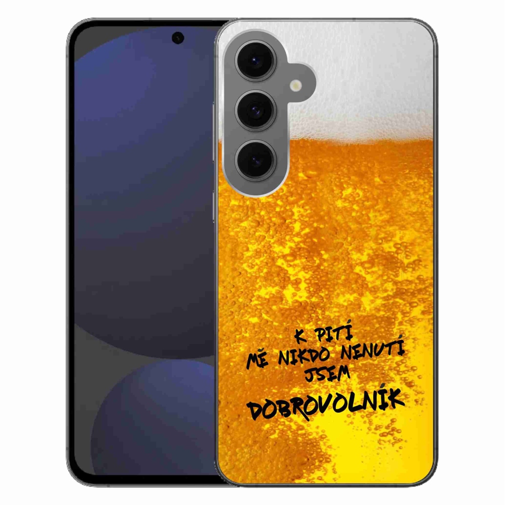 Gelový kryt mmCase na Samsung Galaxy S24 FE - pivní motiv 4