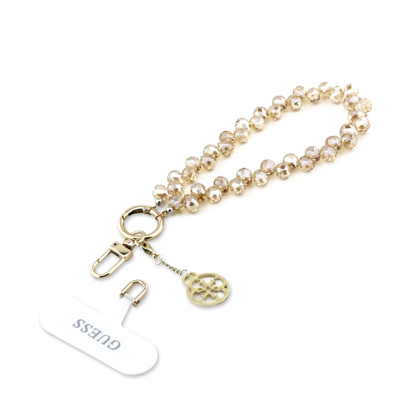 Guess Univerzální Popruh na Ruku Crystals 4G Charm Gold
