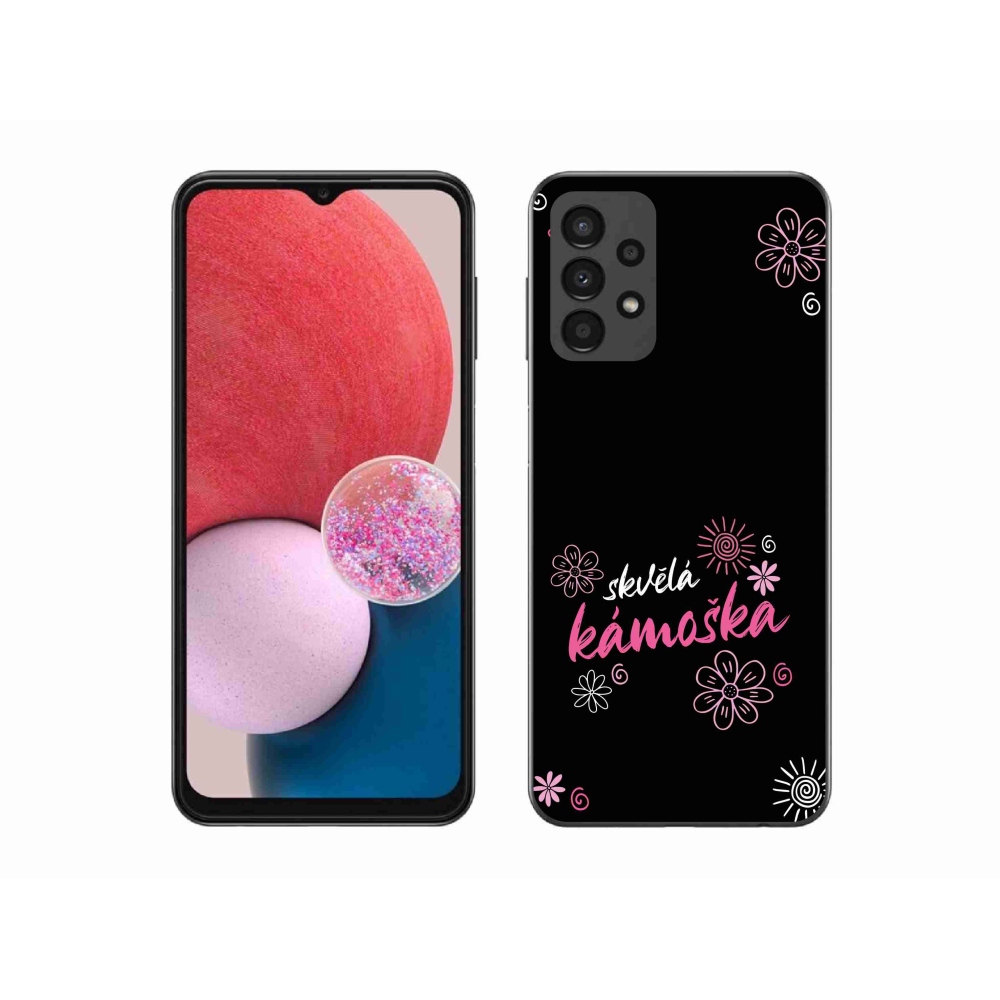 Gelový kryt mmCase na Samsung Galaxy A13 4G - skvělá kámoška černé pozadí