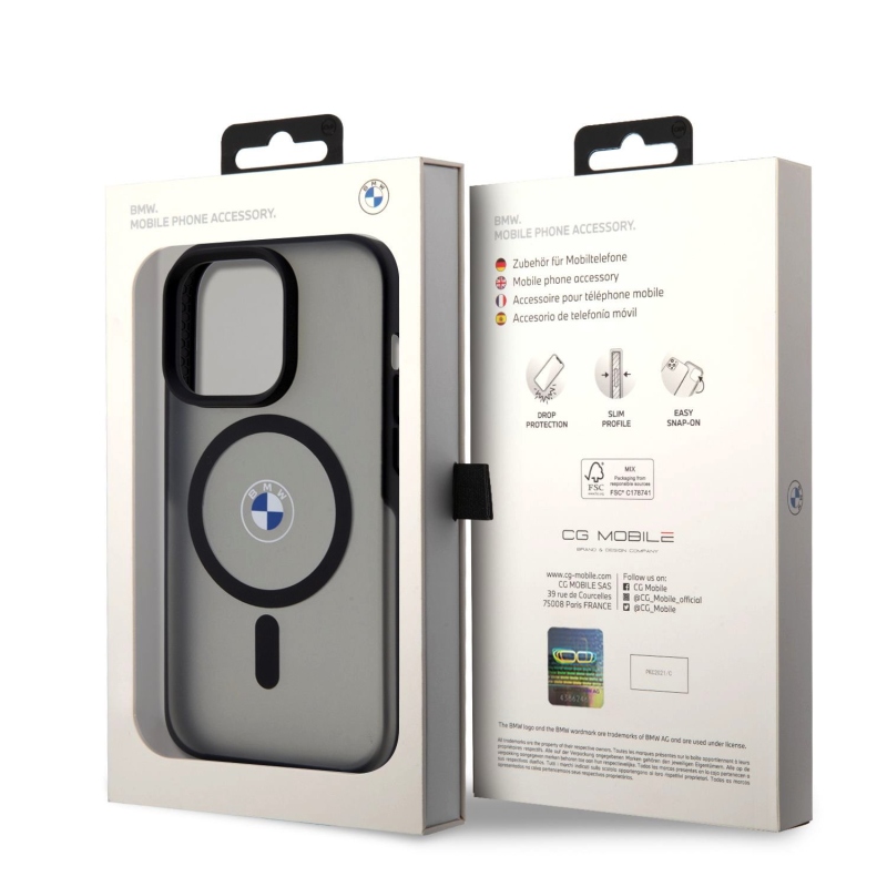 BMW IML Signature MagSafe Kryt pro iPhone 15 Pro Black