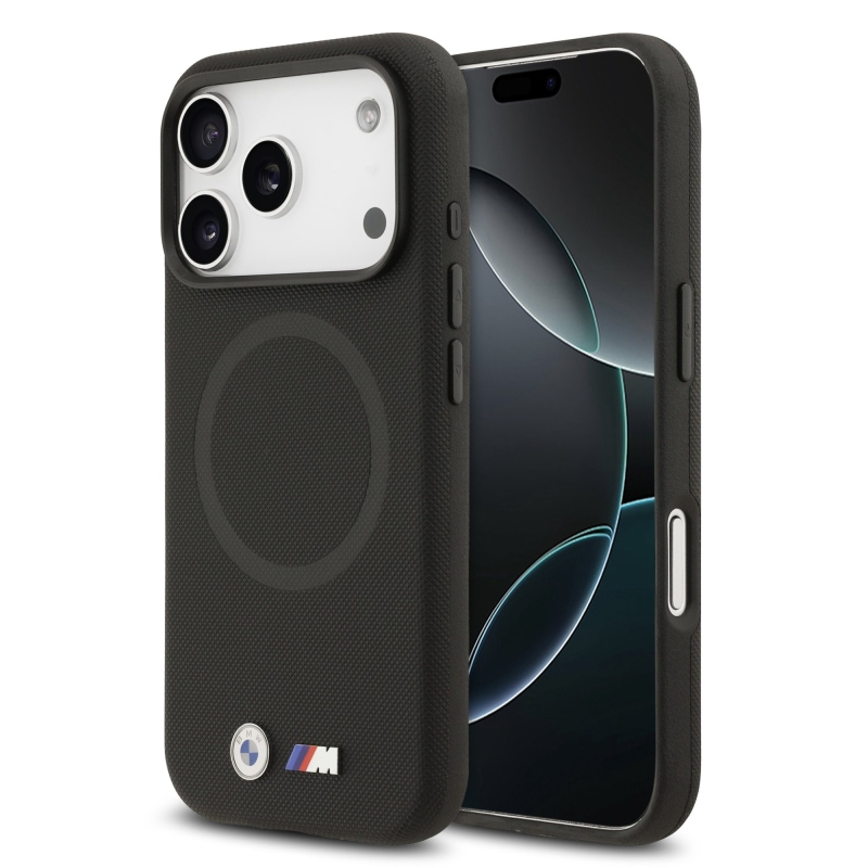 BMW M FW Metal Logo Zadní Kryt pro iPhone 17 Pro Max Black