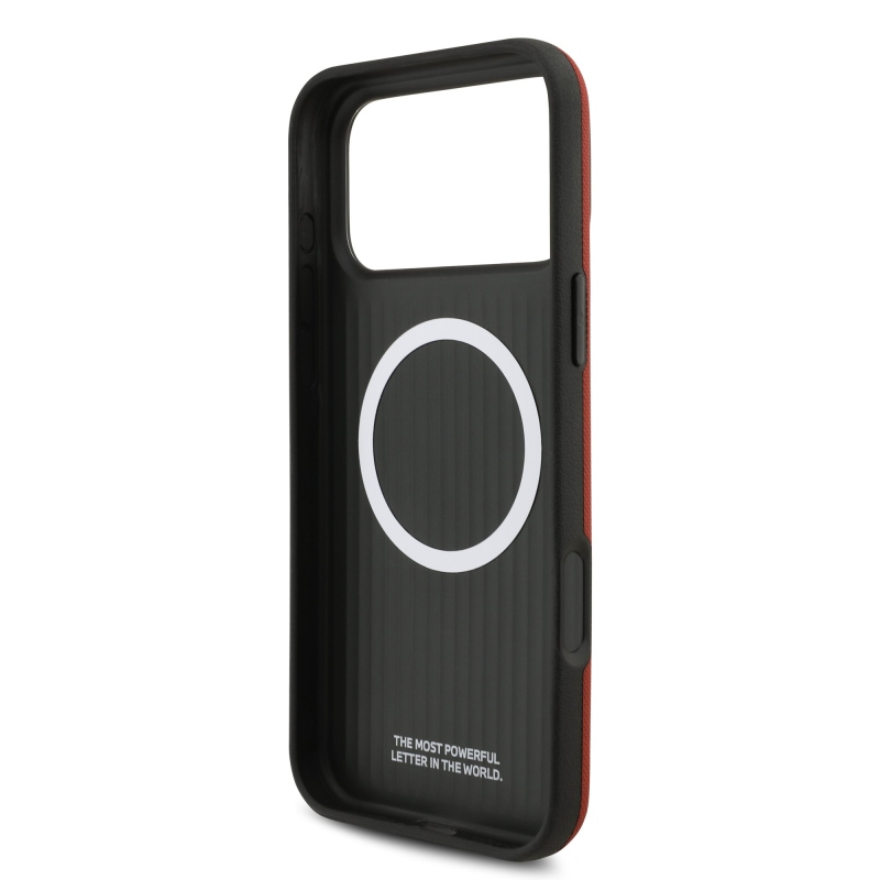 BMW M FW Metal Logo Zadní Kryt pro iPhone 17 Pro Max Red